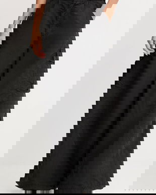 Puma pantaloni culoarea negru, lat, high waist, 632507