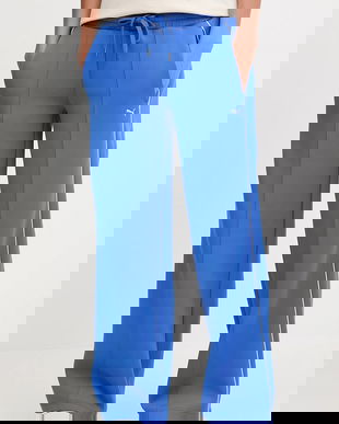 Puma pantaloni de trening din bumbac uni, 632332