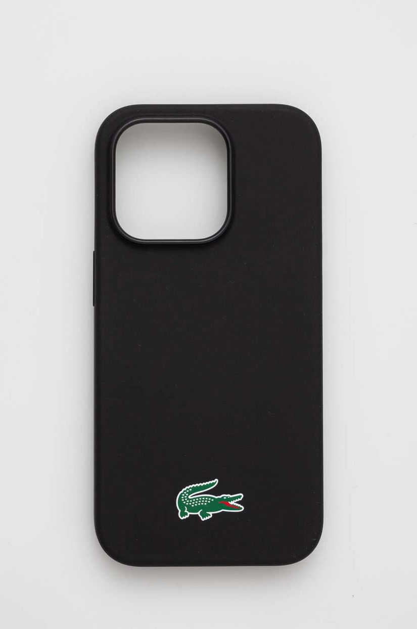 Lacoste husă pentru telefon iPhone 14 Pro 6,1" culoarea negru