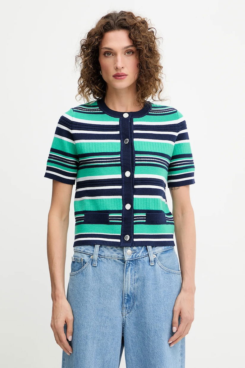 Morgan cardigan culoarea verde, MCELIN