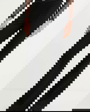 Versace Jeans Couture pantaloni culoarea negru, evazați, high waist, 79HAA105 J0092