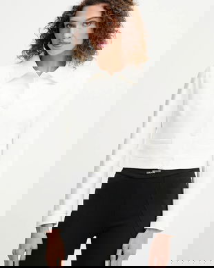 Morgan sacou culoarea alb, un singur rând de nasturi, uni, VTAGA.F