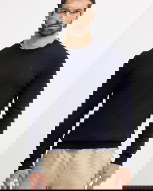 Trussardi pulover culoarea bleumarin, light, M0168000018N