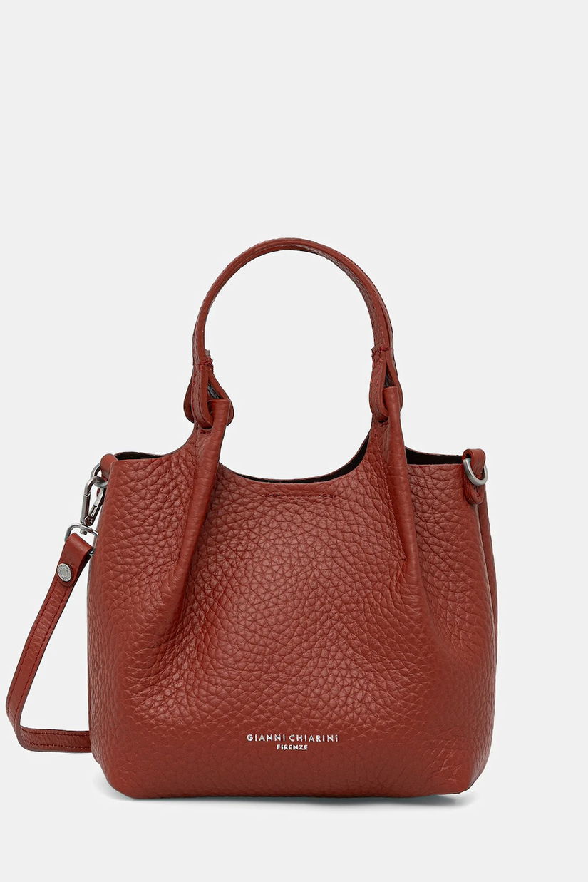 Gianni Chiarini poșetă de piele DUA culoarea argintiu, BS 9718 RNGDBL