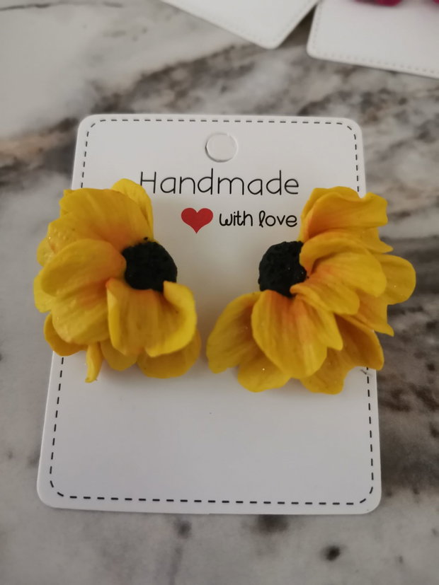Cercei Sunflower fimo