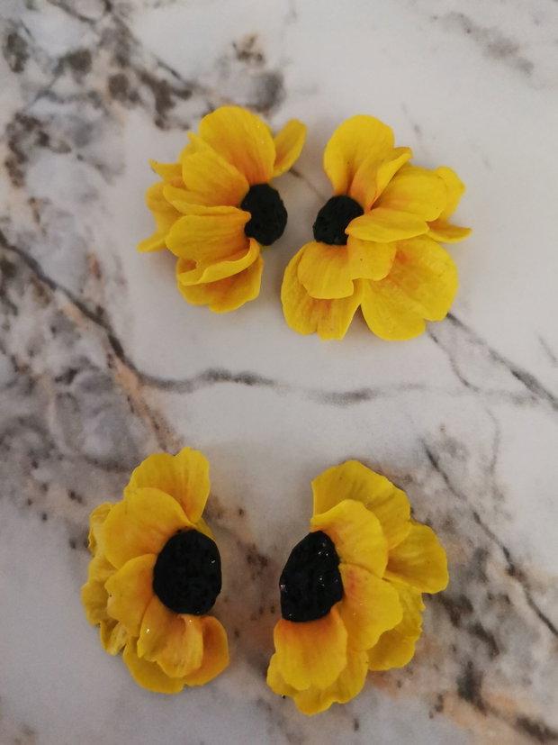 Cercei Sunflower fimo