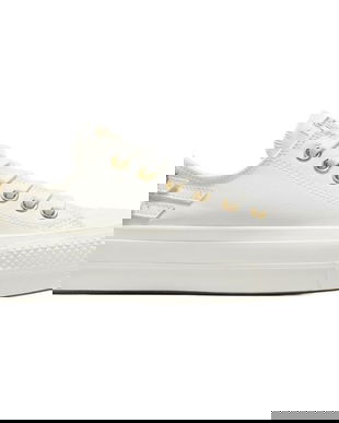 Pantofi sport unisex Converse Chuck Taylor All Star Lift Platform Buckle A11866C, 38, Alb