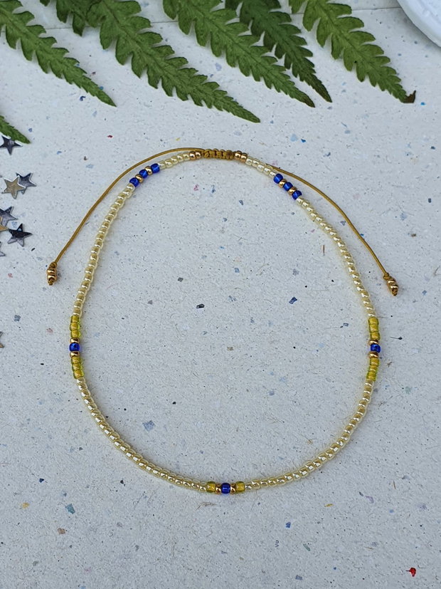 Brățară reglabilă de gleznă * Anklet cu mărgele