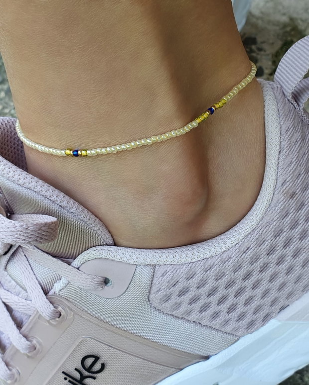 Brățară reglabilă de gleznă * Anklet cu mărgele