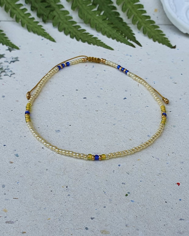 Brățară reglabilă de gleznă * Anklet cu mărgele