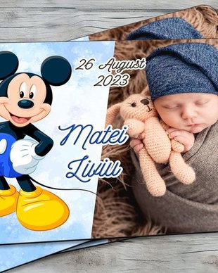 Marturii magnetice personalizate botez