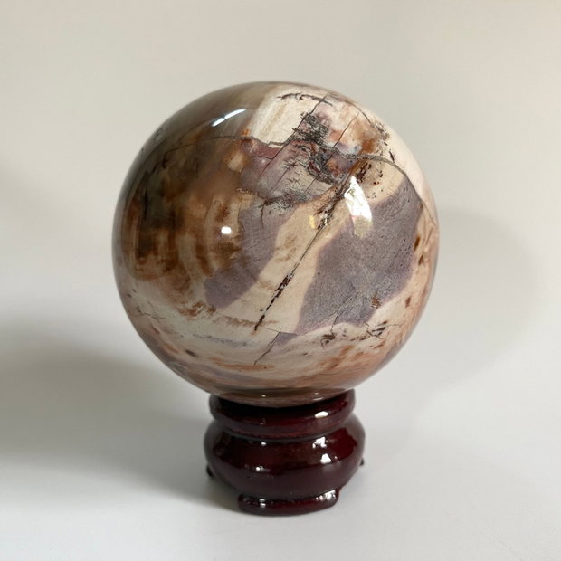 Lemn Pietrificat (Fosilizat) - Sfera piatra semipretioasa