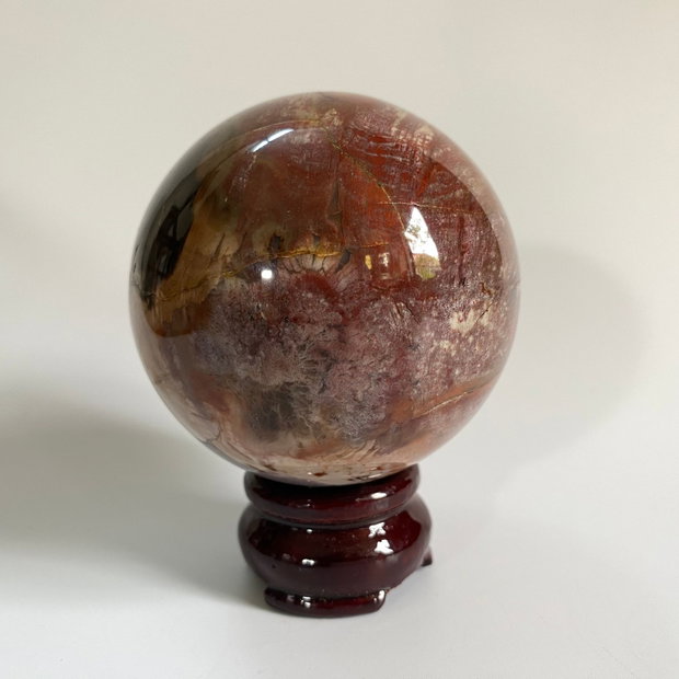 Lemn Pietrificat (Fosilizat) - Sfera piatra semipretioasa