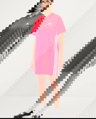 adidas rochie culoarea roșu, mini, drept, JZ8131