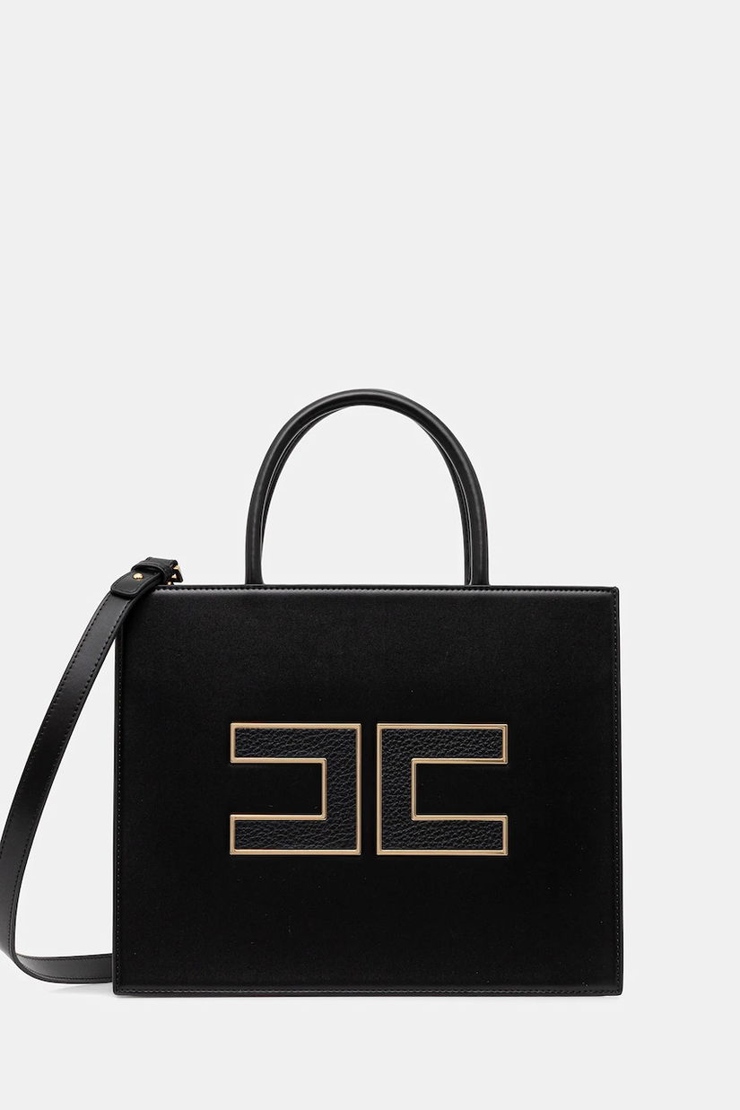 Elisabetta Franchi poșetă culoarea negru, BS32A56E2