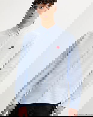 Kenzo cămașă din bumbac cu guler clasic, regular, FF65CH4109LO