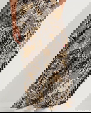 adidas Originals pantaloni de bumbac OG Camo Pant pantaloni cargo bej pentru bărbați KD6256