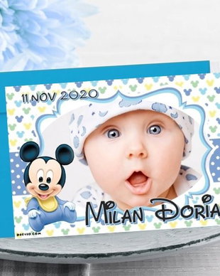 Marturii botez magneti Mickey mouse