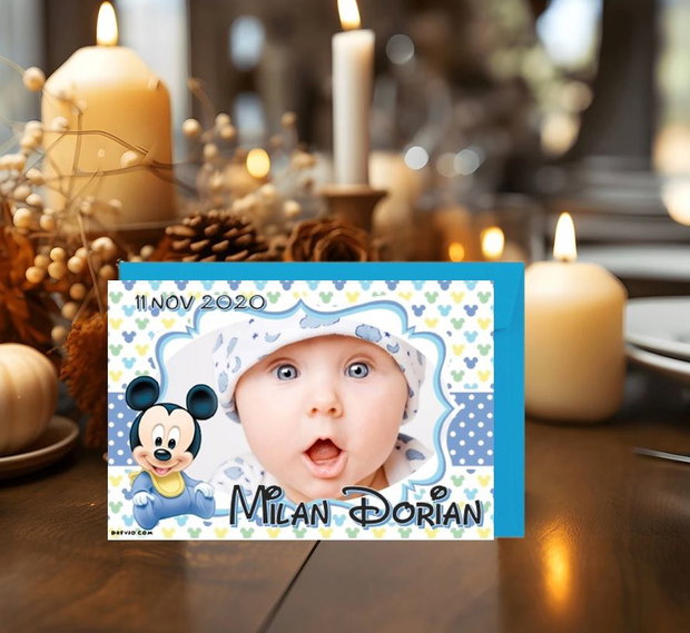 Marturii botez magneti Mickey mouse