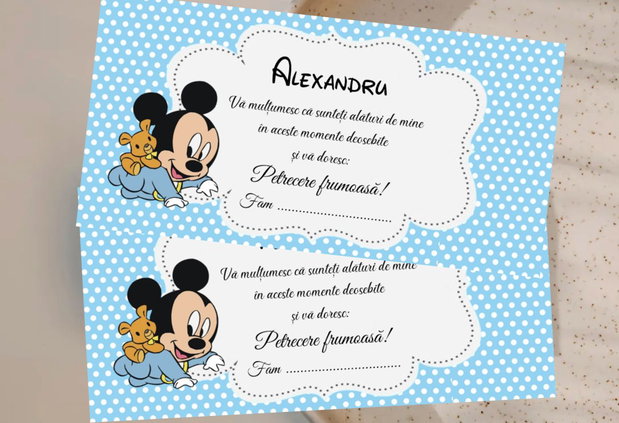 Toppere baby Mickey mouse personalizate