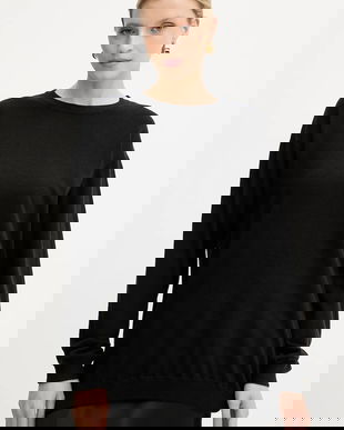 Silvian Heach pulover BENITEZ culoarea negru, GPA25553MA