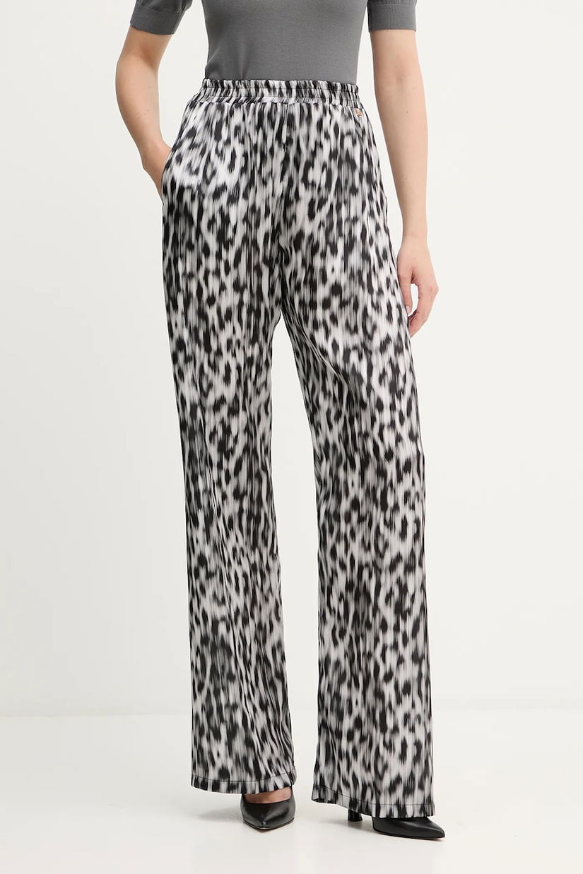 Silvian Heach pantaloni LEGABIO culoarea negru, lat, high waist, GPA25570PA