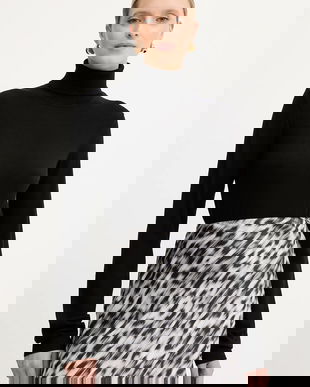 Silvian Heach pulover SESIN culoarea negru, light, cu guler, GPA25036LU