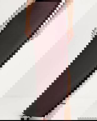 Elisabetta Franchi fustă culoarea bordo, maxi, creion, GO11156E2