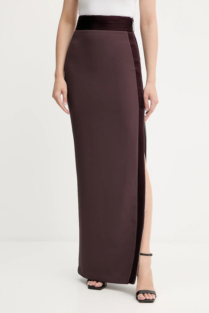 Elisabetta Franchi fustă culoarea bordo, maxi, creion, GO11156E2