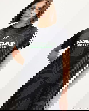 adidas rochie Tiro culoarea negru, mini, drept, JL7638