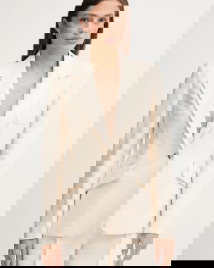 Joop! sacou culoarea bej, un singur rând de nasturi, uni, 30047951