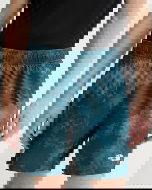 The North Face pantaloni scurți de antrenament 24/7 culoarea turcoaz, NF0A8E09EHF1