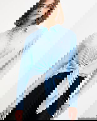 Tommy Jeans cămașă din bumbac cu guler clasic, relaxed, DW0DW20990