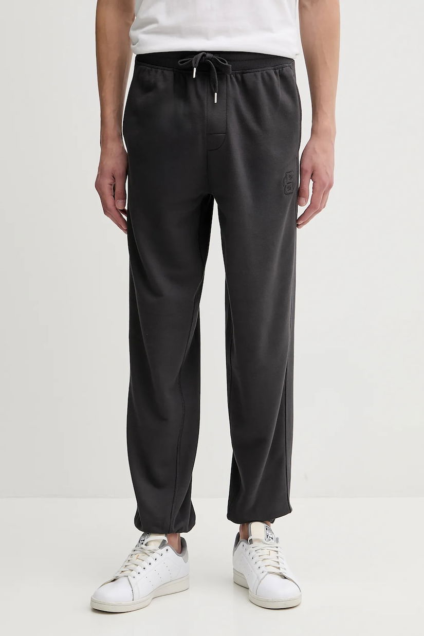 BOSS pantaloni de trening din bumbac culoarea gri, uni, 50545528