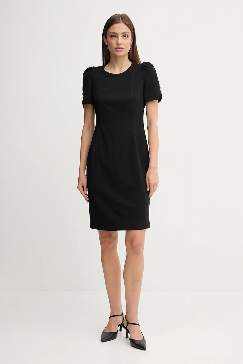 Dkny rochie culoarea negru, mini, mulată, DD3I166A