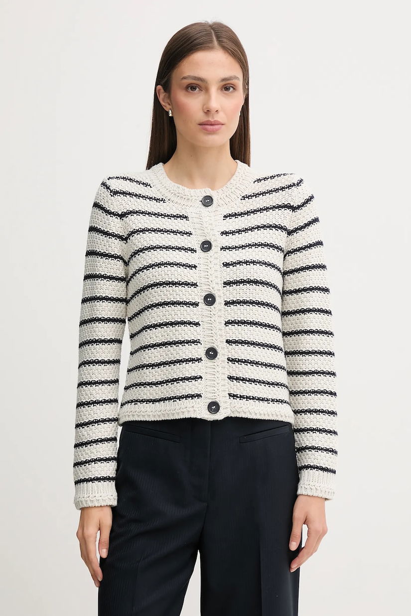 Pepe Jeans cardigan din bumbac culoarea gri, PL7000028