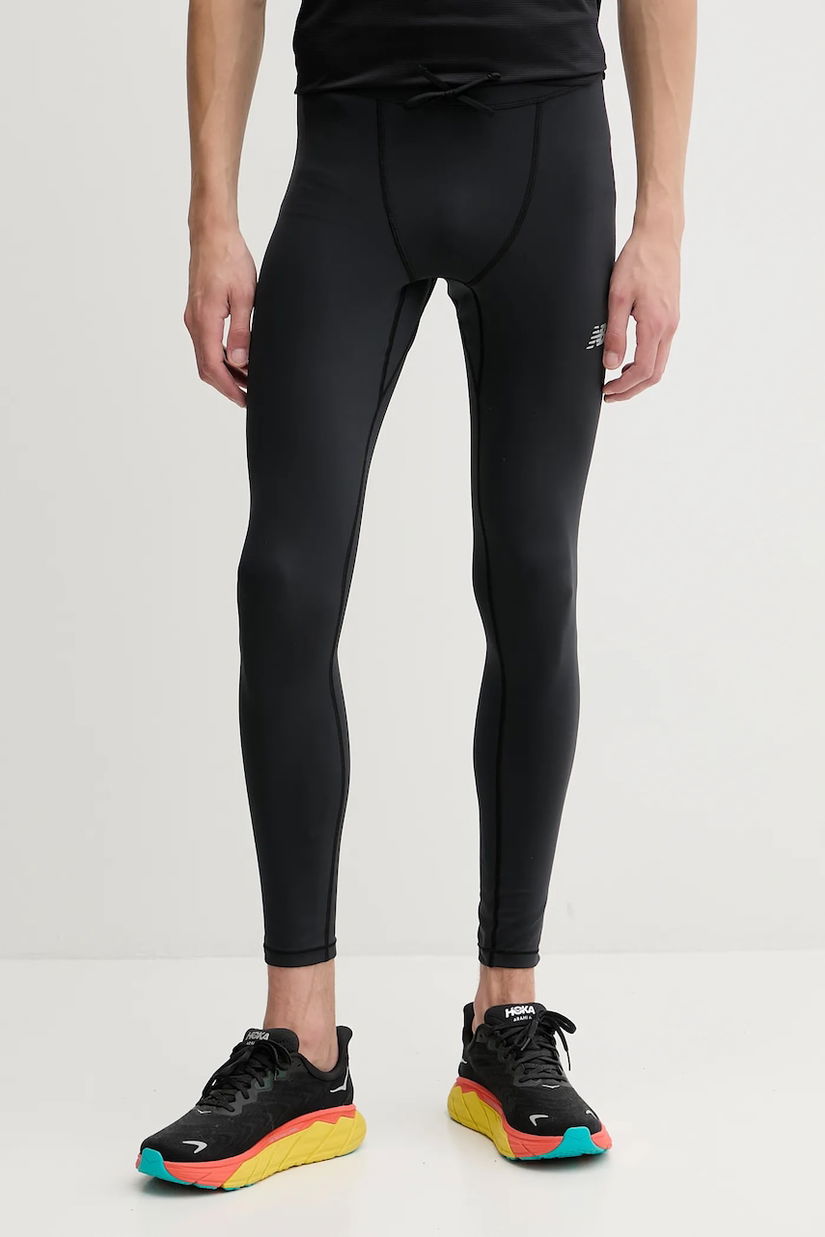 New Balance leggins de antrenament culoarea negru, uni, MP51237BK