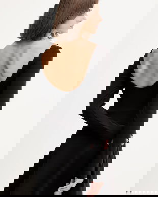 Tommy Jeans rochie culoarea negru, mini, evazati, DW0DW21745