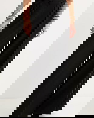 Simona Corsellini pantaloni culoarea negru, drept, high waist, A25CPPA00301