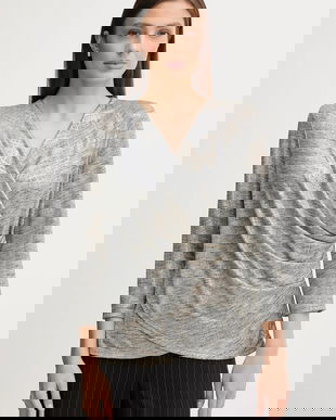 Joseph Ribkoff bluză culoarea argintiu, melanj, 253087