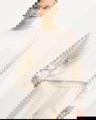 Silvian Heach bluză BASSIN culoarea bej, cu imprimeu, GPA25113FE