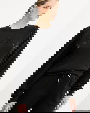 Silvian Heach bluză MARAUL culoarea negru, cu imprimeu, GPA25017FE