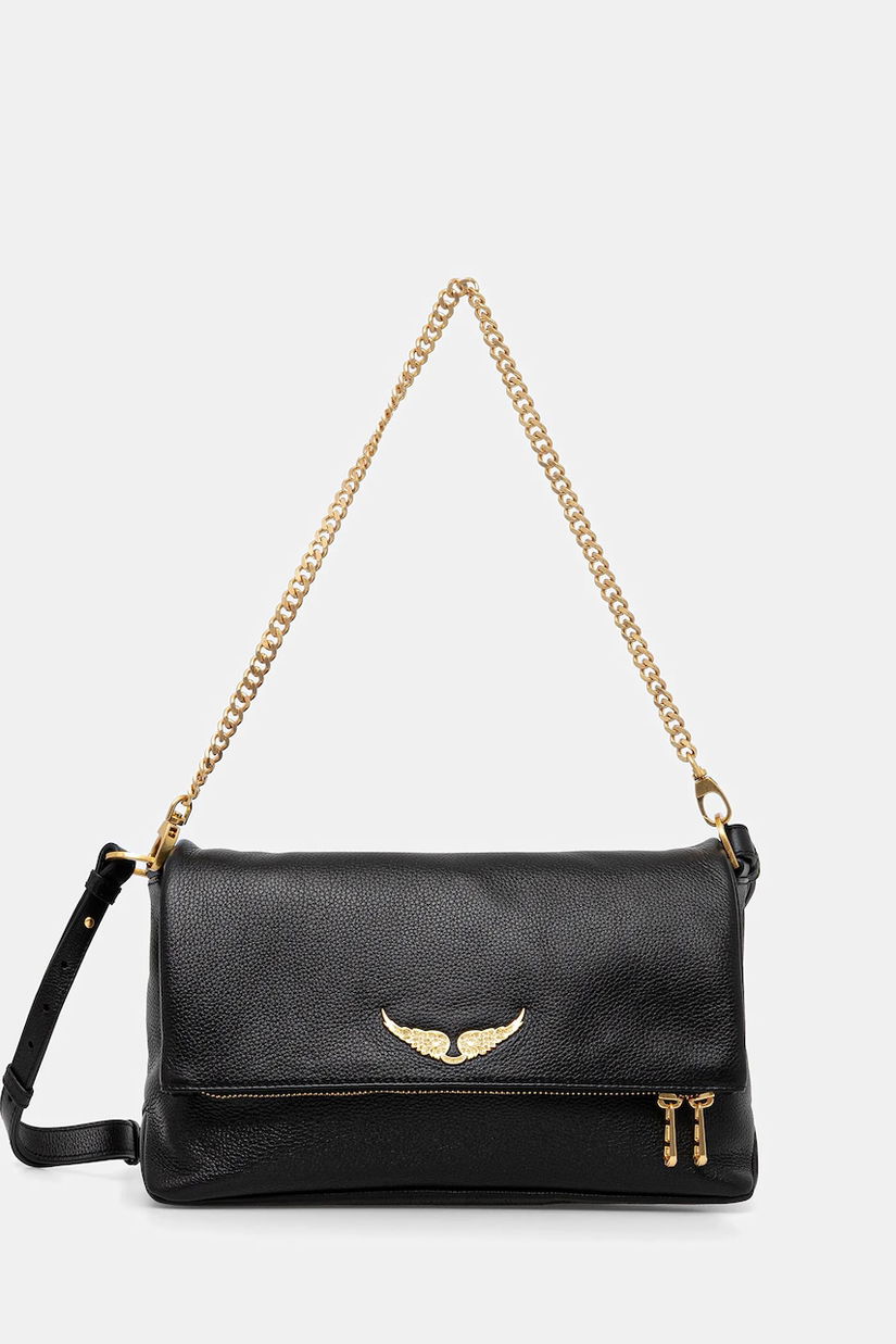 ZADIG&VOLTAIRE poșetă de piele culoarea negru, LWBA04125