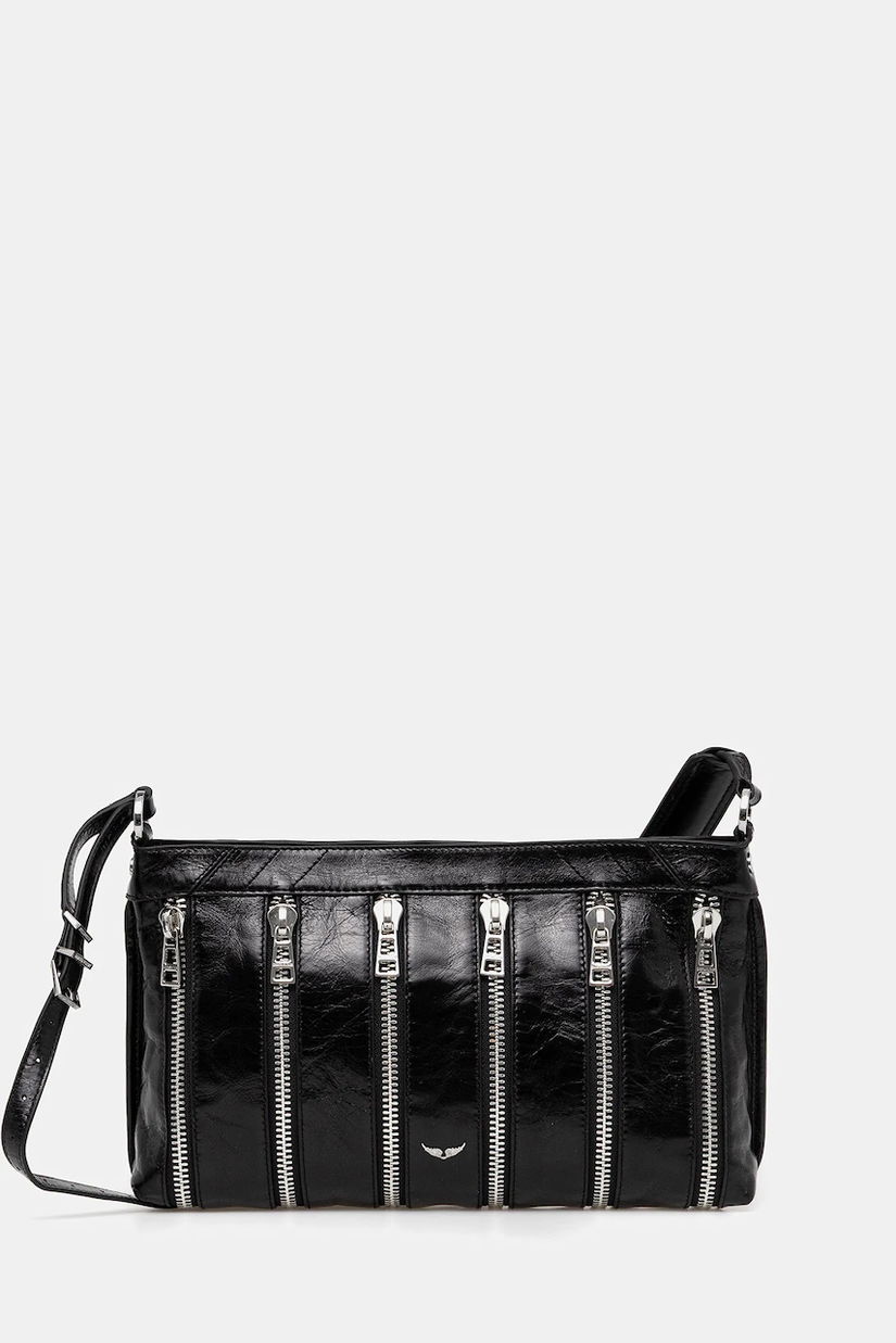 ZADIG&VOLTAIRE poșetă de piele culoarea negru, LWBA03952