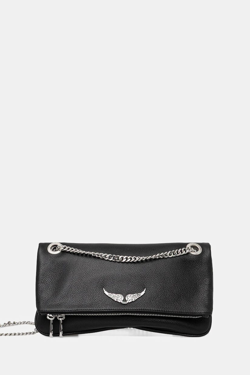 ZADIG&VOLTAIRE poșetă de piele culoarea negru, LWBA04124