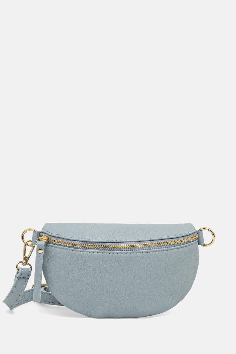 Answear Lab borseta de piele culoarea maro