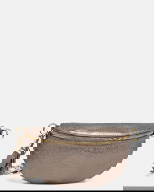 Answear Lab borseta de piele culoarea maro