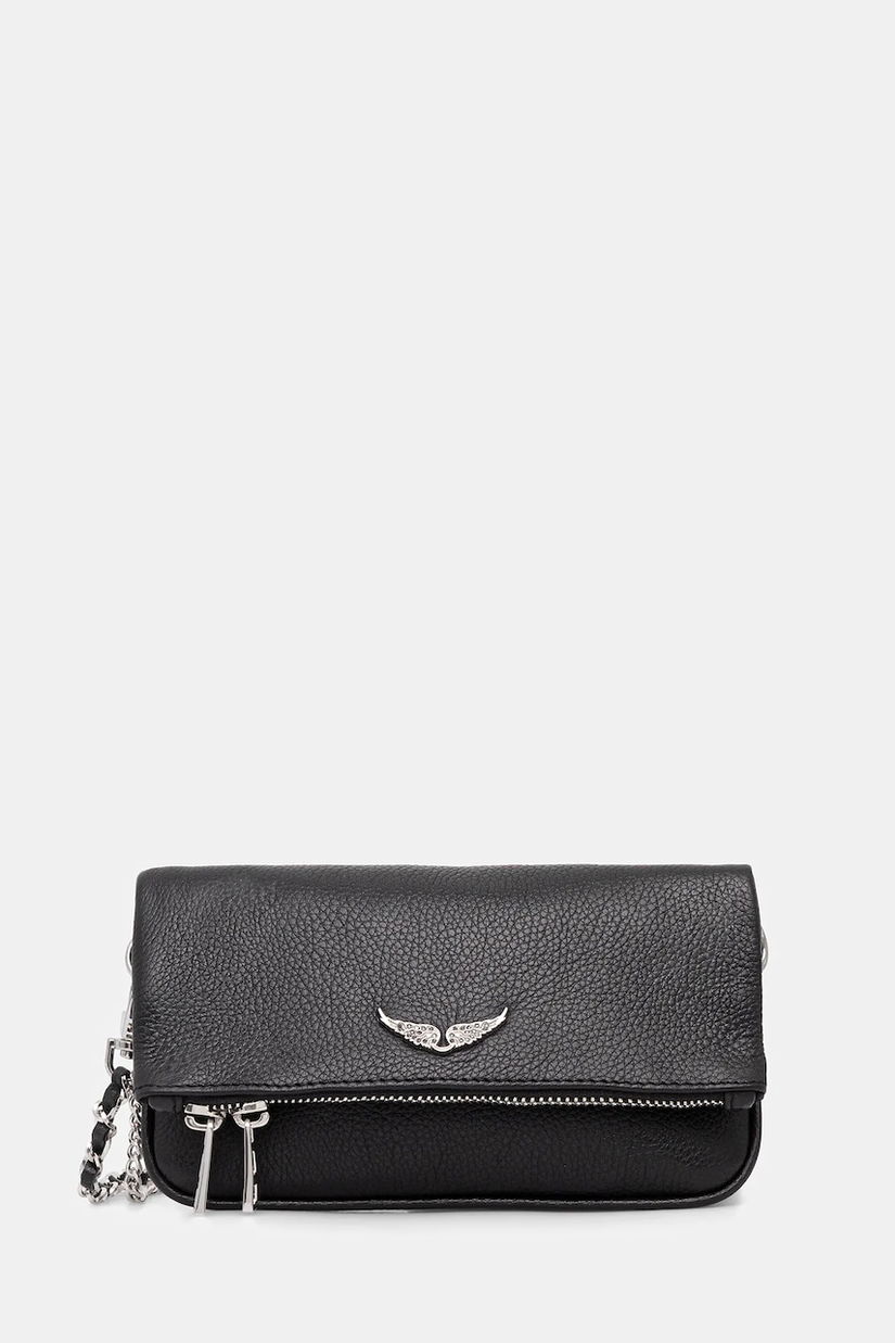 ZADIG&VOLTAIRE poșetă de piele culoarea negru, LWBA03975