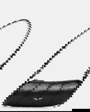 ZADIG&VOLTAIRE poșetă de piele culoarea negru, LWBA04133