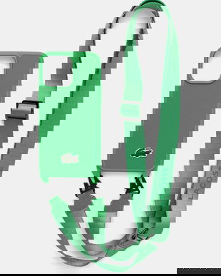 Lacoste carcasă pentru telefon iPhone 15 Pro Max 6.7" culoarea verde, LCHCP15XSPVCN